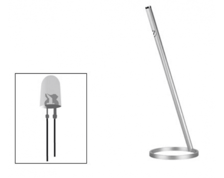 Candeeiro de Escritório led de alumínio anodizado