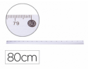 Régua metálica em alumínio 80 cm.