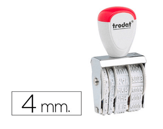 Datador Trodat 1010 Dia/Mês/Ano. 4mm.