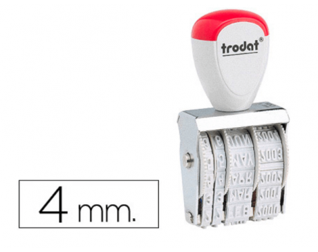 Datador Trodat 1010 Dia/Mês/Ano. 4mm.