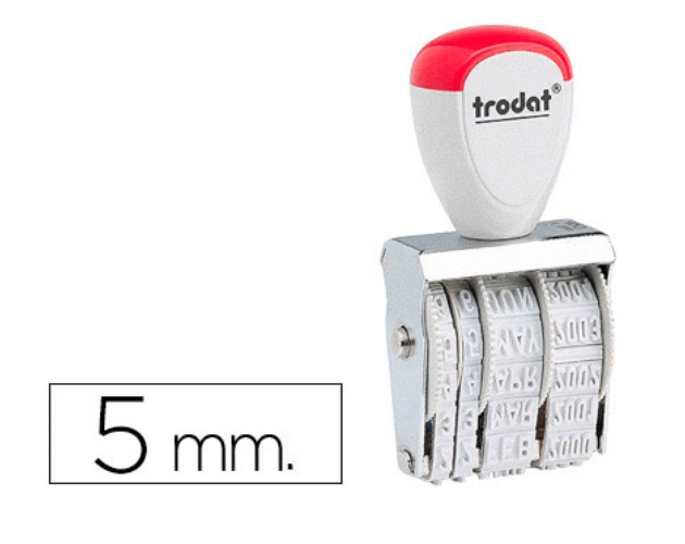 Datador Trodat 1020 Dia/Mês/Ano. 5mm.