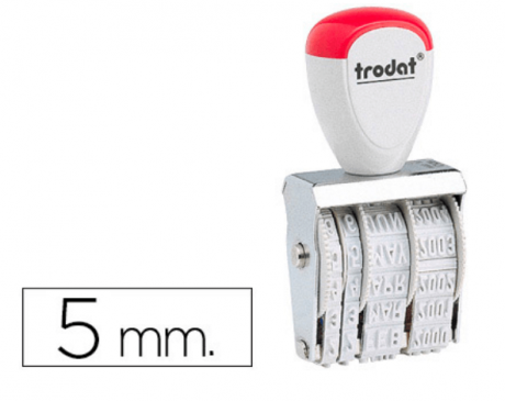 Datador Trodat 1020 Dia/Mês/Ano. 5mm.