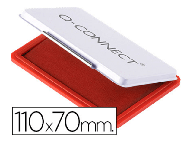 Almofada para Carimbos N2. Cor Vermelho.