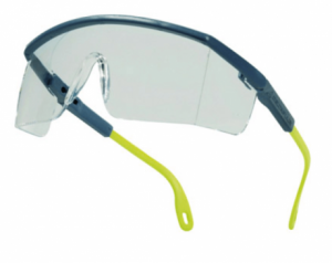 Óculos  de protecão policarbonato incolor cor cinza-amarelo UV400