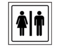 Pictograma sinal de casa de banho homens e mulheres