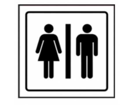 Pictograma sinal de casa de banho homens e mulheres